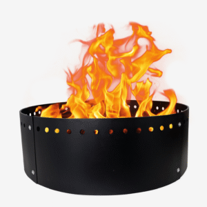 FEBTECH Smokeless Fire Ring – 36" Diameter, 12" Height | Round Fire Pit Insert for Outdoor Use | DIY Above-Ground or In-Ground Fire Pit Liner for Garden, Patio, or Camping