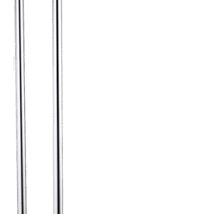 FEBTECH 32" Free Standing Towel Rack - 2 Tier Bath Towel Holder Stand - Polished Chrome Towel Stand for Bathroom - 12 Lbs Floor Standing Towel Holder to Hang Any Towel, Napkins or Small Accessories