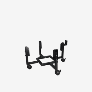 FEBTECH -22 inch Portable Firepit Trolley Stand Compatible with Solo Stove Bonfire and other 19.5 Inch Firepit - Fire Pit Stand with Support Arm for Effortless Mobility- Solo Stove Accessories