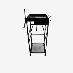 FEBTECH Law Enforcement Gear Stand - Police Caddy Stand W/ Drawer18 x18 x45 Police Gear Rack Stand & Police Uniform Holder Tactical Gear Rack W/3 Hooks for Uniform Holder Police & Cop Gear Holder