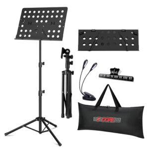 5Core Music Stand For Sheet Music Portable Tripod Adjustable Folding